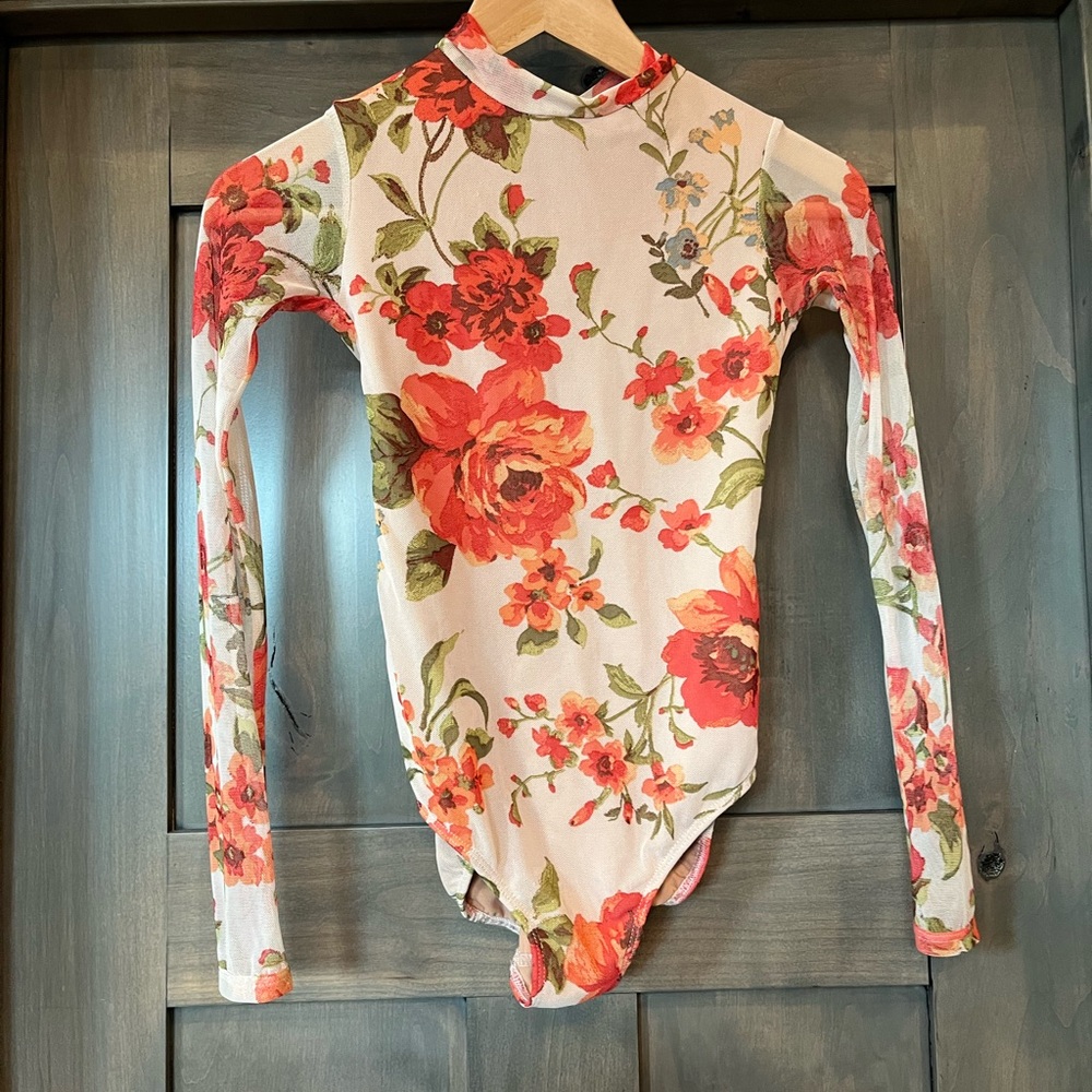 Floral leotard